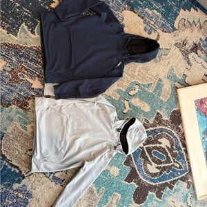 Until YM Navy and sky blue Hoodies